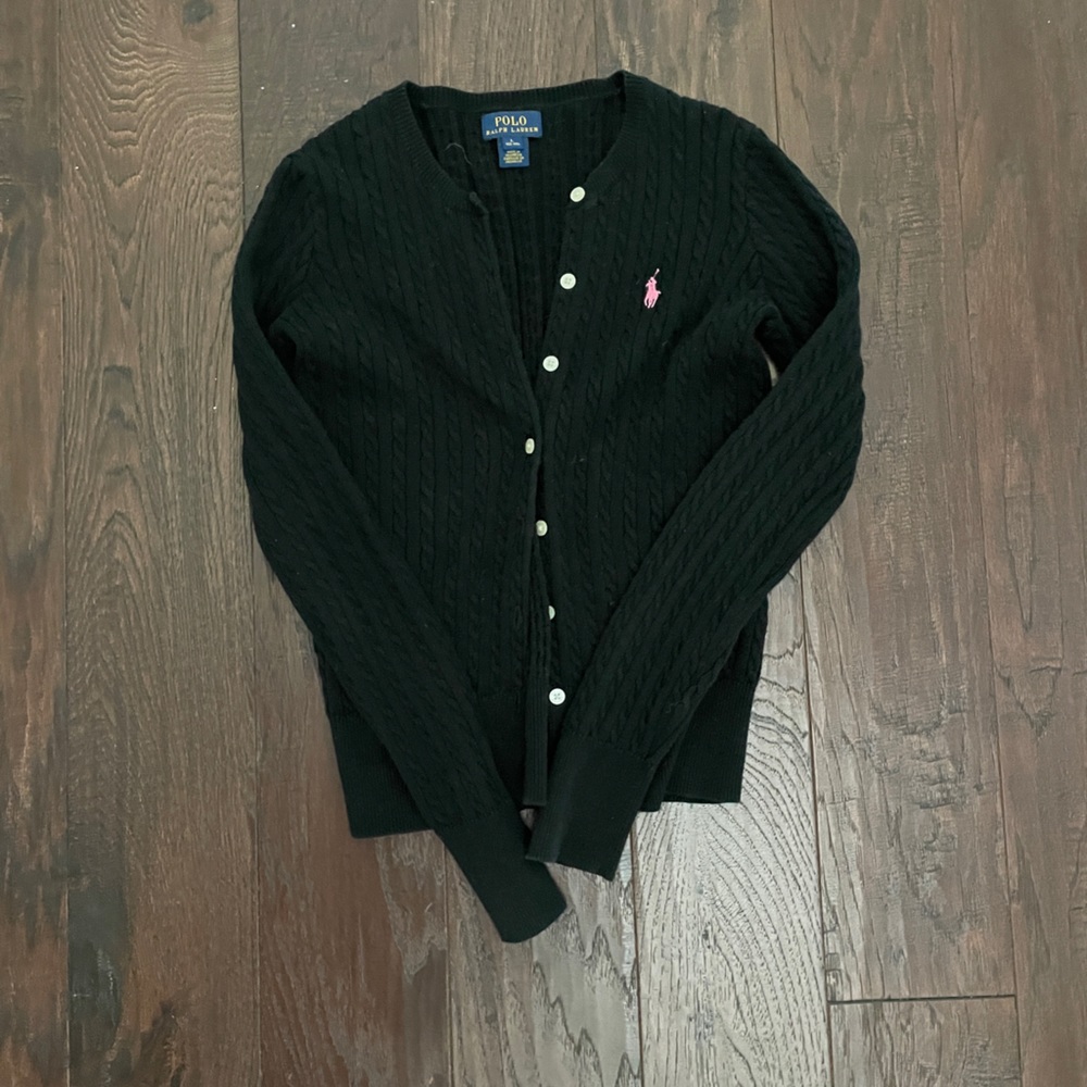 Ralph Lauren Black Cashmere Cardigan
